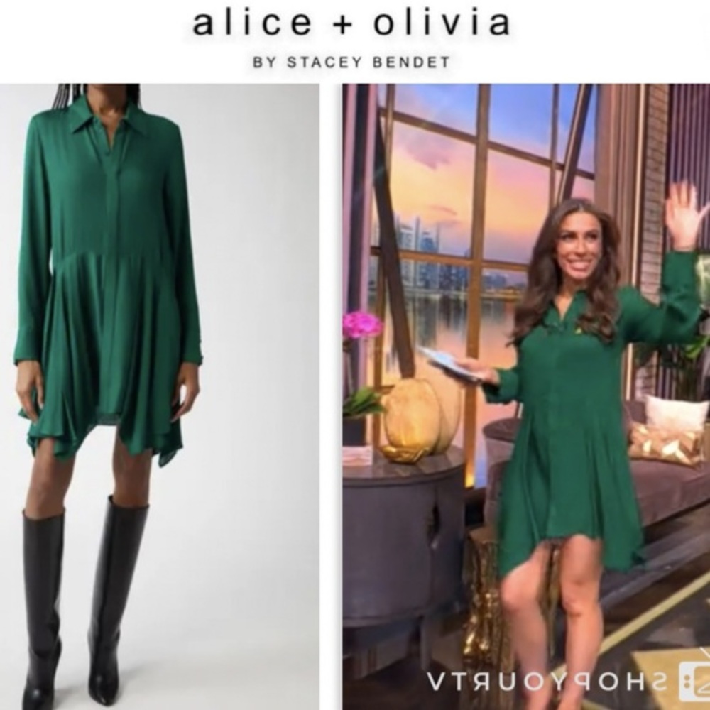 Alice + Olivia Green Dress